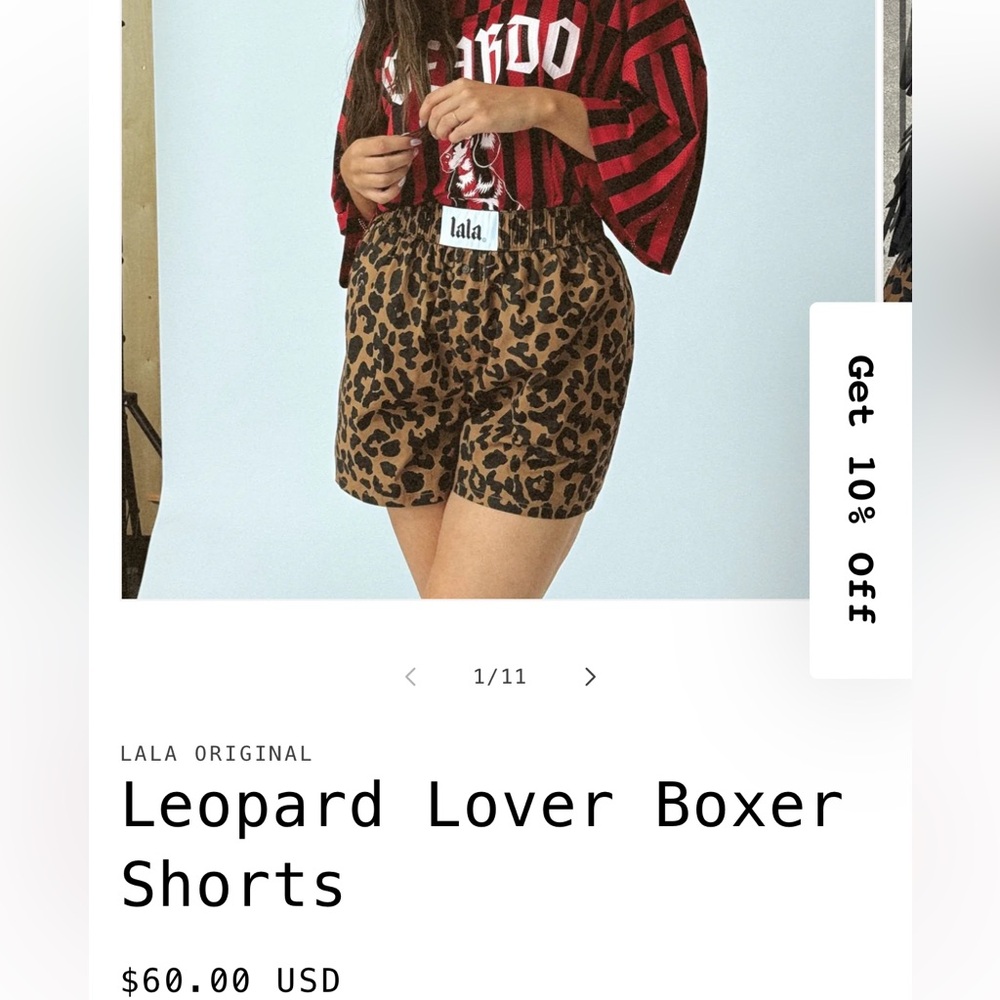 Dressed in LALA Leopard Boxer Shorts